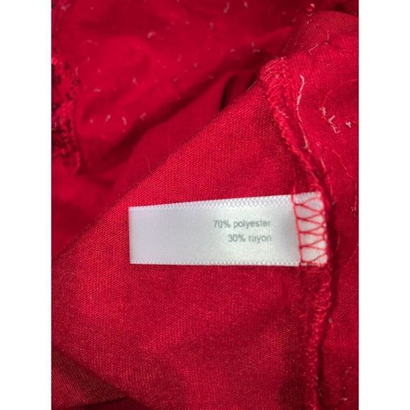 Fashion Bug Red Sequined Tank Top 1X! - Picture 6 of 7